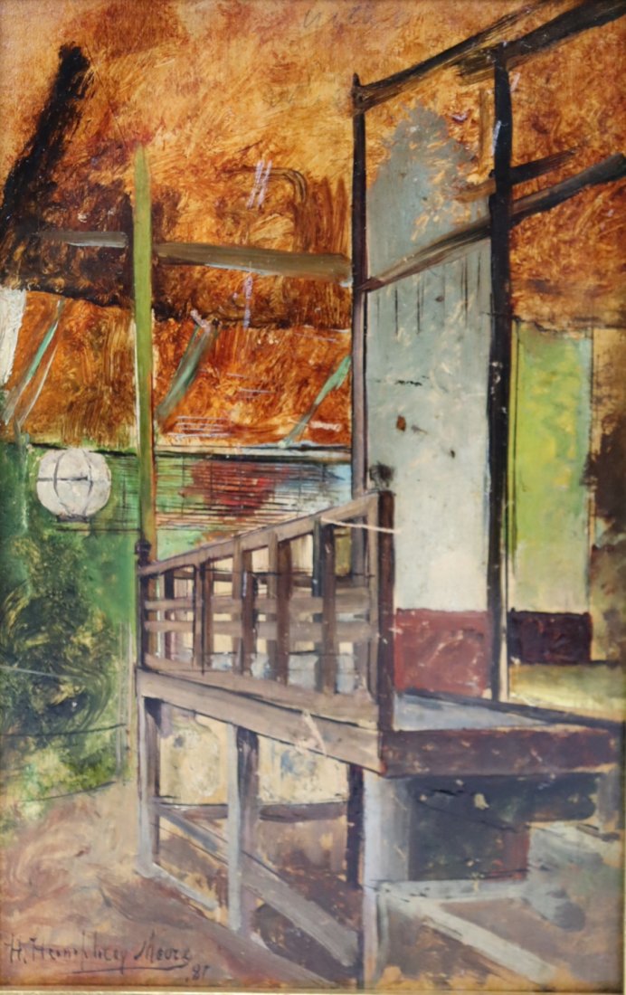 HARRY HUMPHREY MOORE. Oil On Board. (1 of 4)