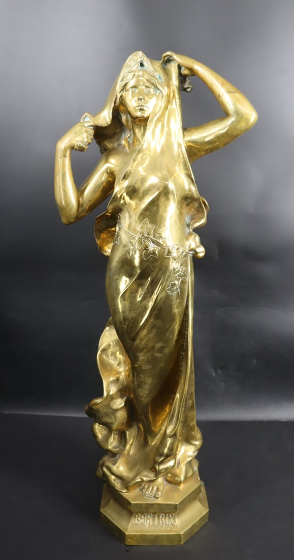 FORESTIER Signed Gilt Bronze Sculpture (1 of 10)