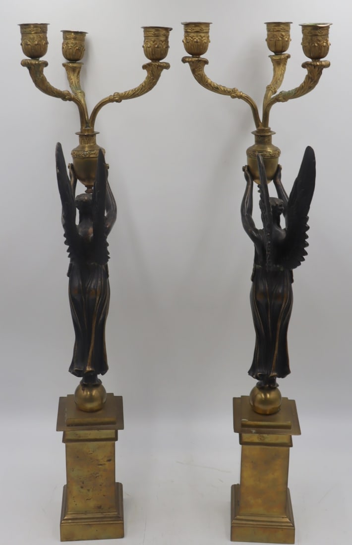 Fine Pair Of Gilt & Patinated Bronze Empire Style (1 of 15)