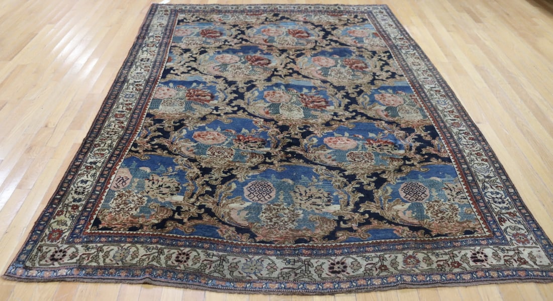 Semi  Antique And Finely Hand Knotted Bijar Carpet (1 of 8)