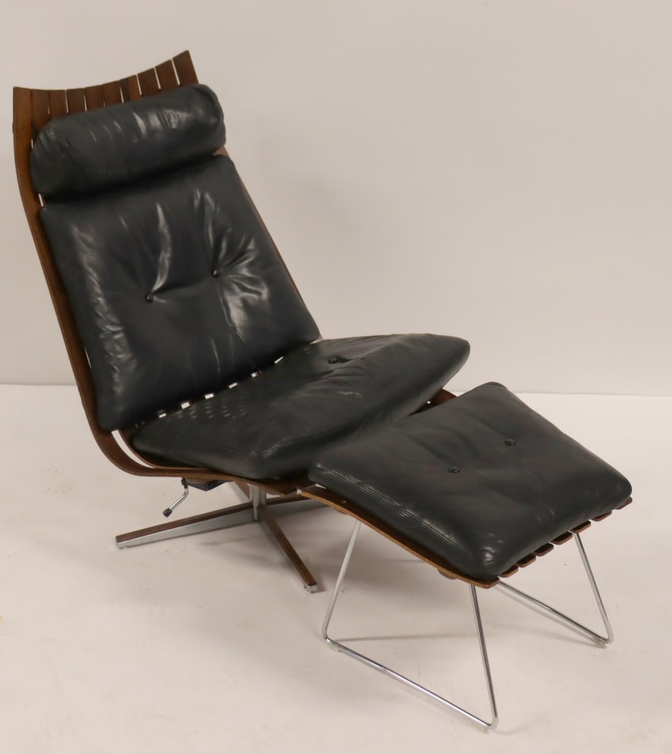 Hans Brattrud Lounge Chair And Ottoman (1 of 12)