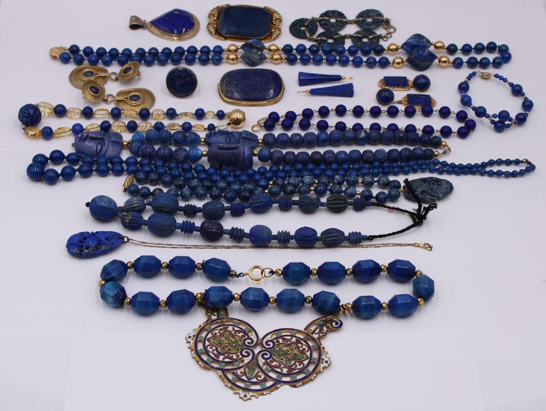 JEWELRY. (20) Pcs. of Lapis Lazulis, Sodalite, and (1 of 9)