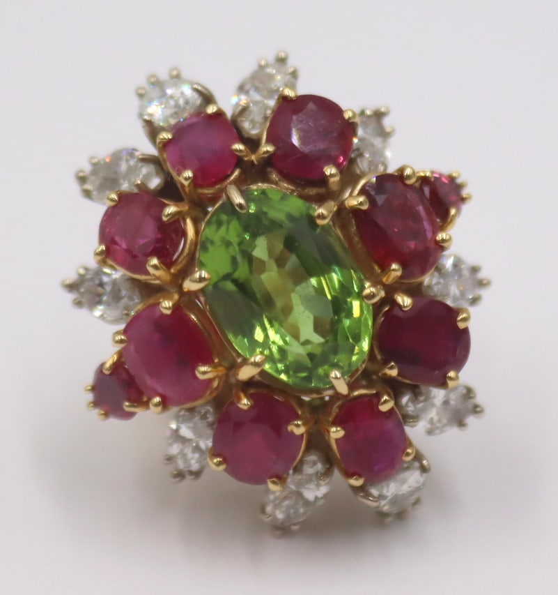 JEWELRY. 18kt Gold, Colored Gem, and Diamond (1 of 9)