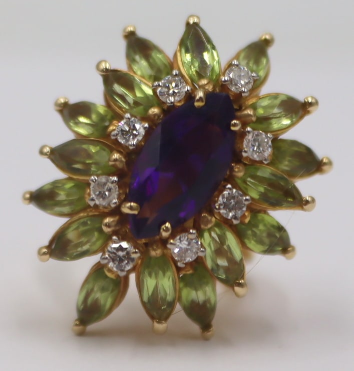 JEWELRY. La Triomphe 14kt Gold, Gem and (1 of 10)