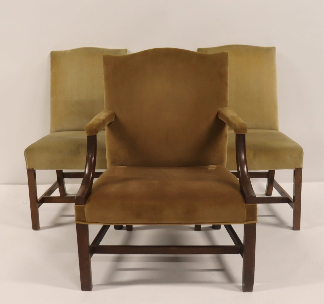 3 George III Mahogany Chairs. (1 of 10)