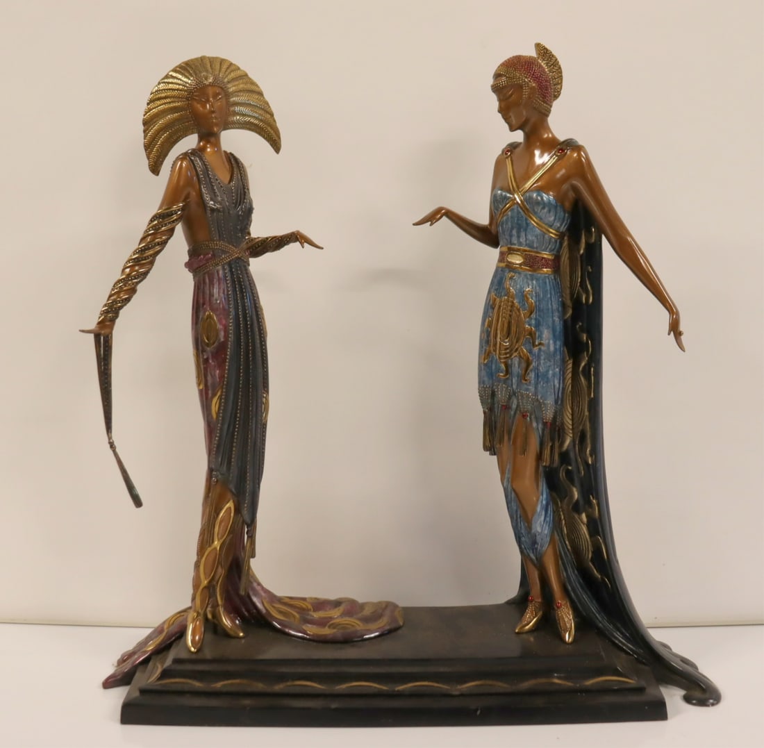 ROMAIN (ERTE) DE TIRTOFF (RUSSIAN 1892-1990).: "Two Vamps", 1990, no. 243/500, Seven Arts Edition. From a Scarsdale NY estate. - Dimensions: 18.5"h x 18.5"w