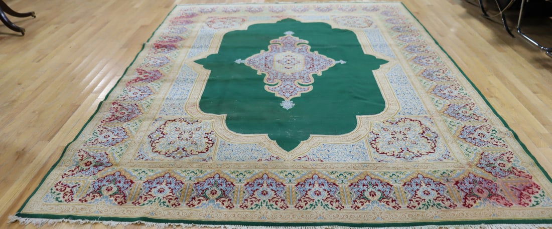 Vintage And Finely Hand Knotted Kerman Carpet. (1 of 11)