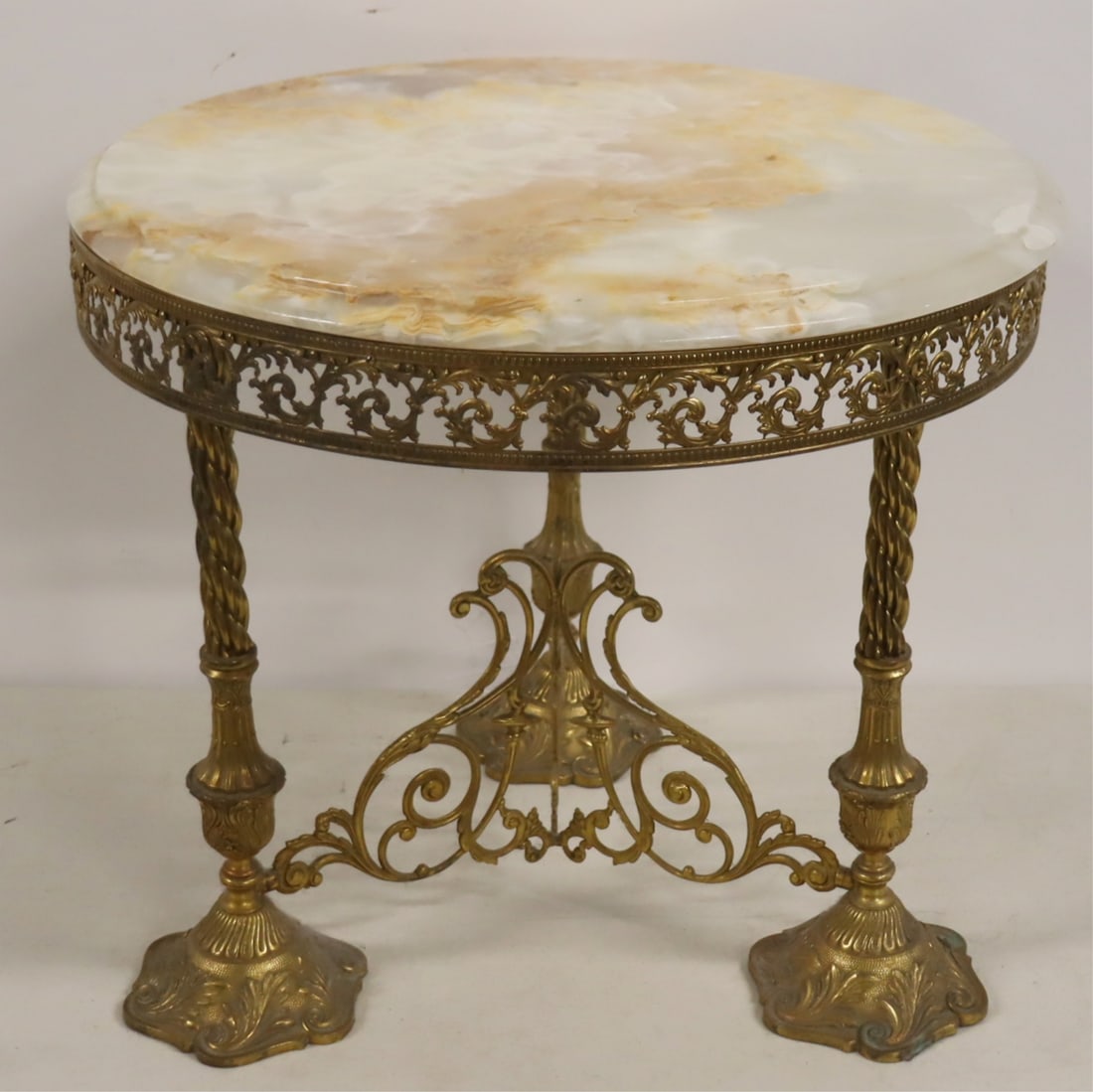 Antique Gilt Metal And Onyx Top Coffee Table. (1 of 4)