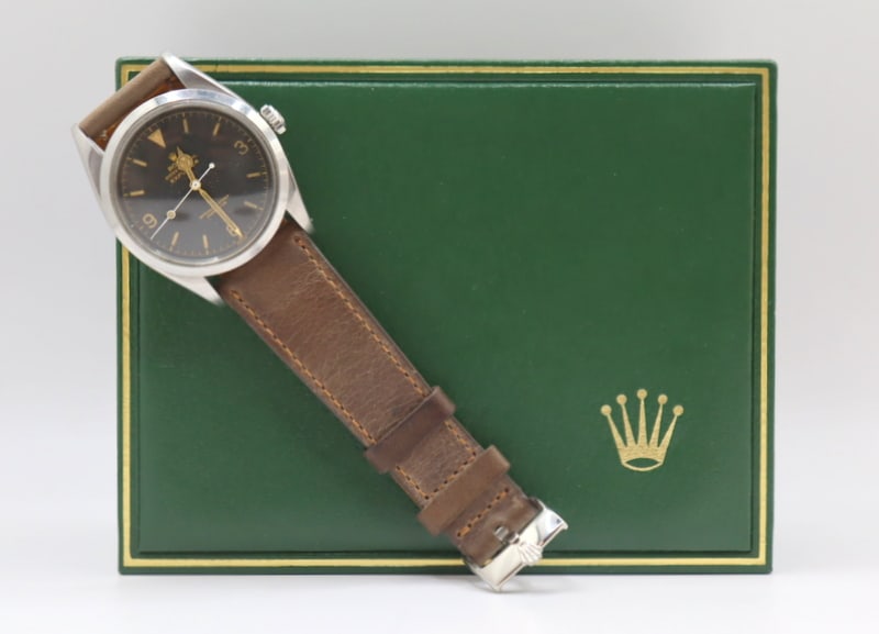 JEWELRY. Vintage Rolex Stainless Gilt Explorer (1 of 17)