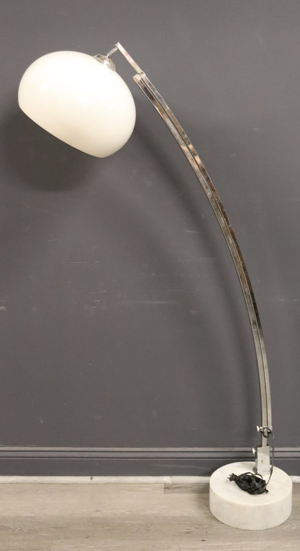 Vintage Chrome Arc lamp On Marble Base. (1 of 5)