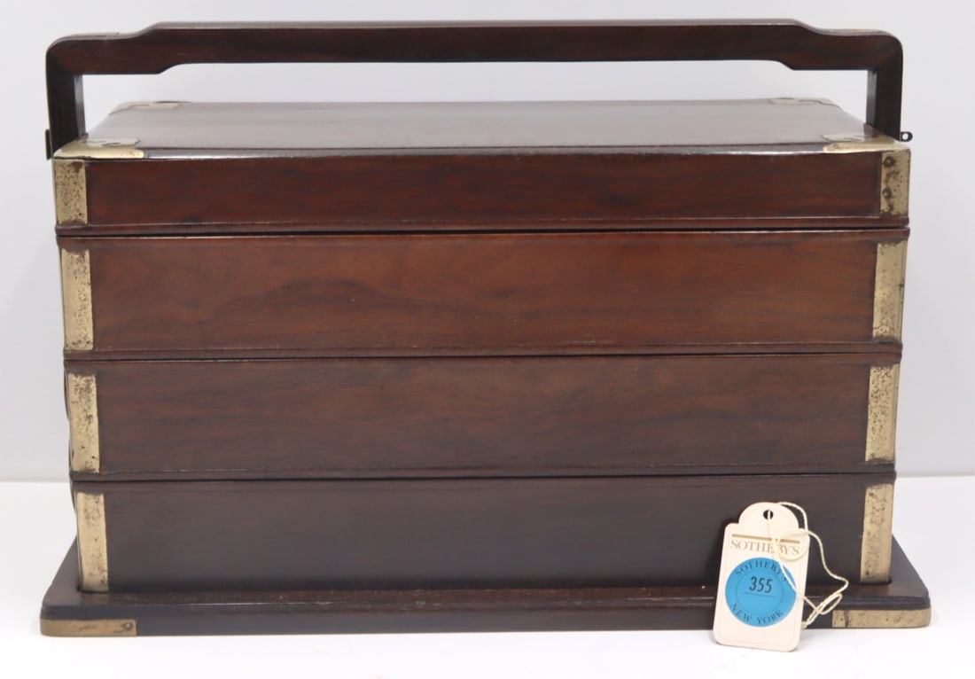 Ex-Sothebys Chinese Zitan Picnic Box, Qing Dynasty (1 of 17)