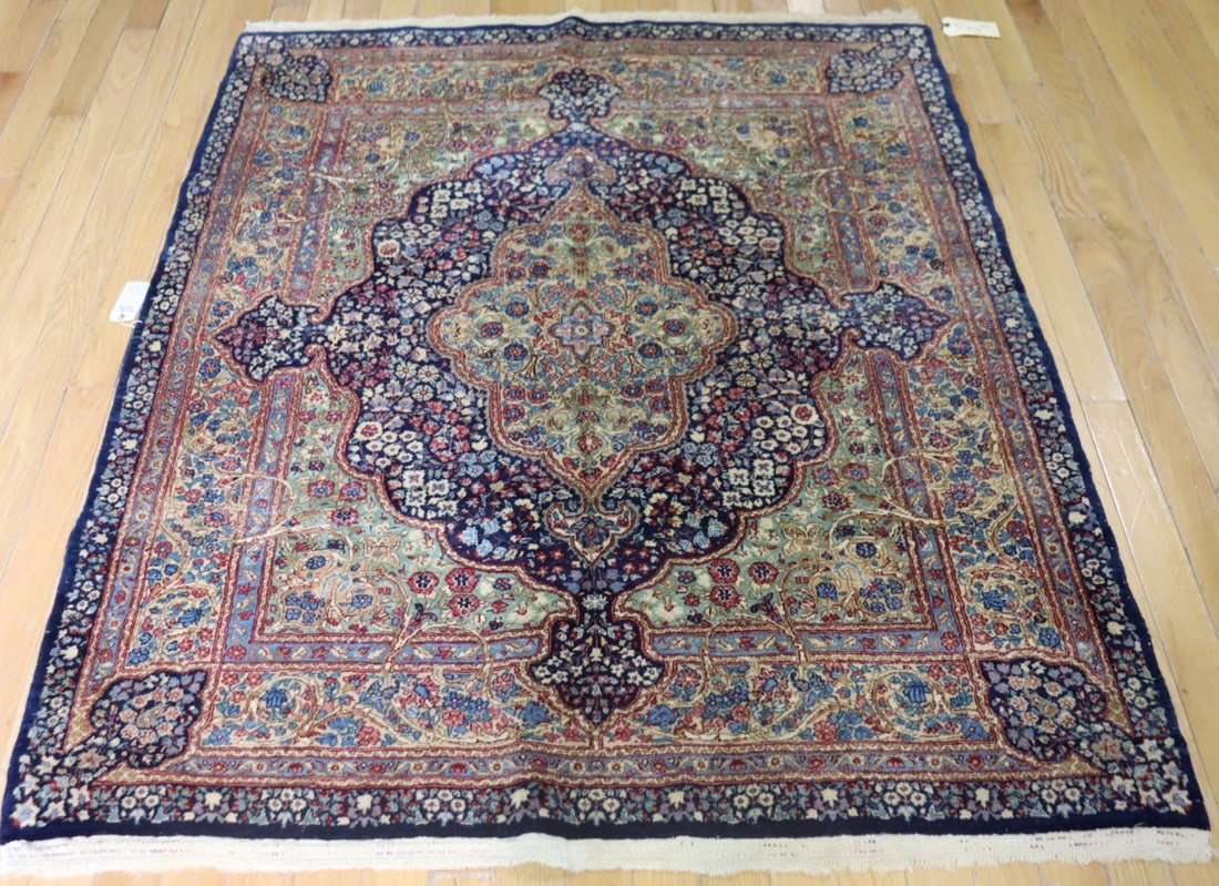 Vintage & Finely Hand Knotted Kerman Deluxe (1 of 8)