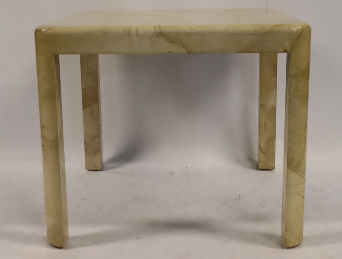 After Karl Springer Midcentury Parchment Card. (1 of 5)