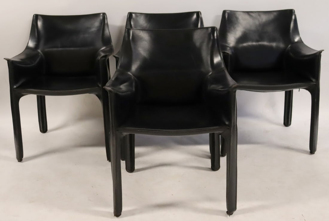 Mario Bellini, Cab Chairs, Set of Four (1 of 6)