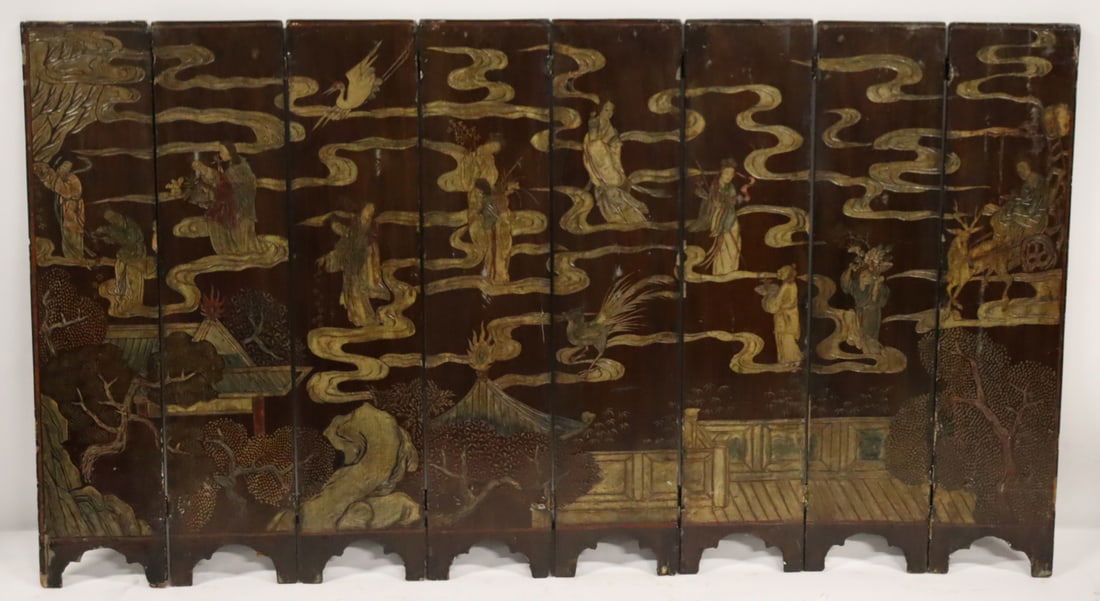 Chinese 8 Panel Coromandel Screen (1 of 10)