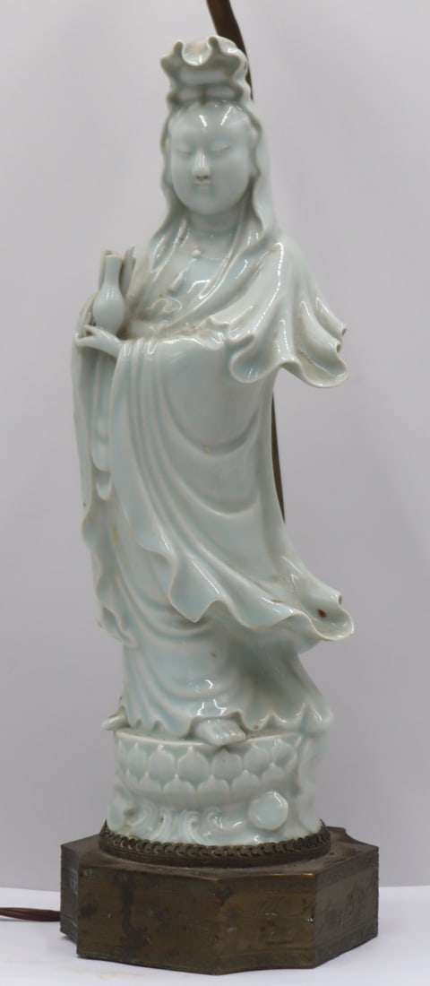 Chinese Celadon Figure of Guan Yin. (1 of 11)