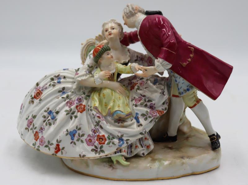 MEISSEN Porcelain Figural Grouping. (1 of 6)