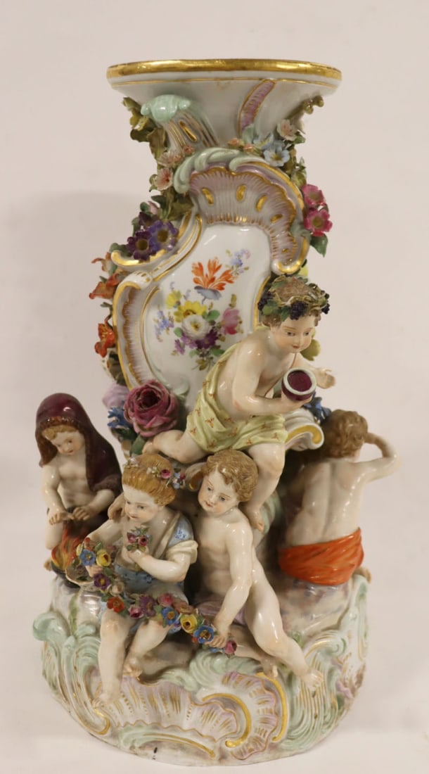 MEISSEN Porcelain Figural Lamp Base ? (1 of 7)