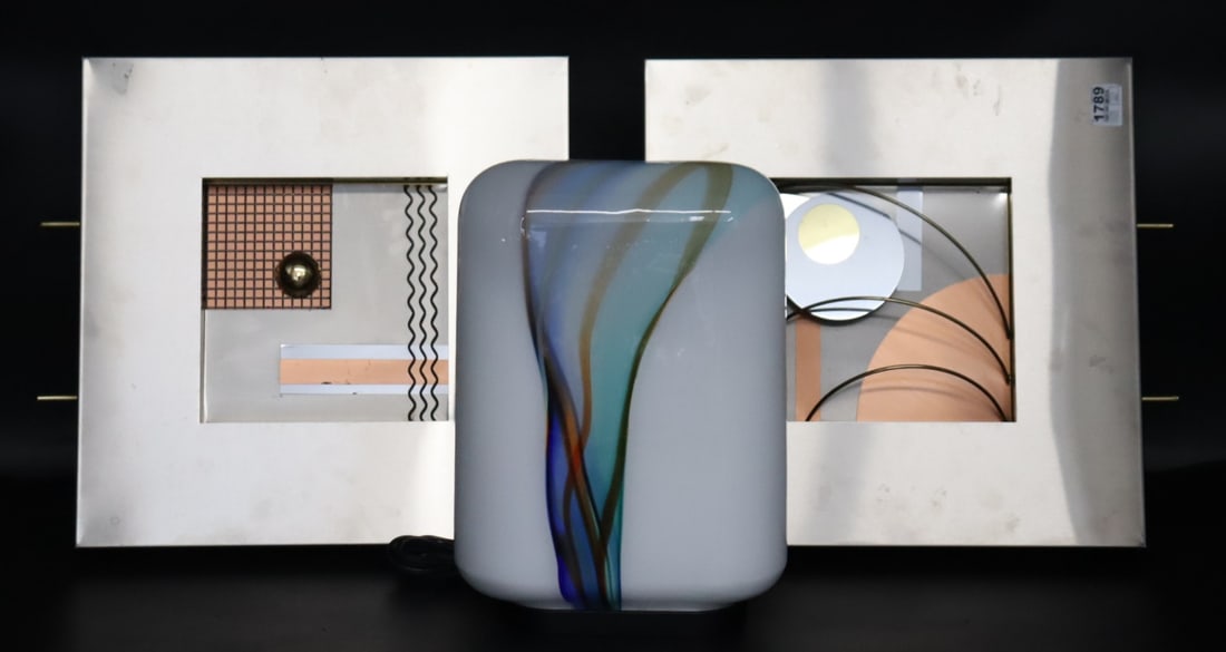 Murano Glass lamp Together With 2 Curtis Jere (1 of 7)