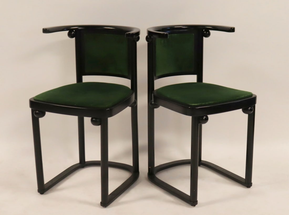 Vintage Pair Of Chairs After  Hoffman. (1 of 5)