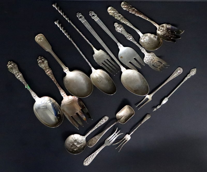 STERLING. Assorted Sterling Serving Pieces. (1 of 16)