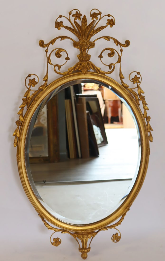 Vintage and Fine Quality Carved Giltwood Mirror. (1 of 5)