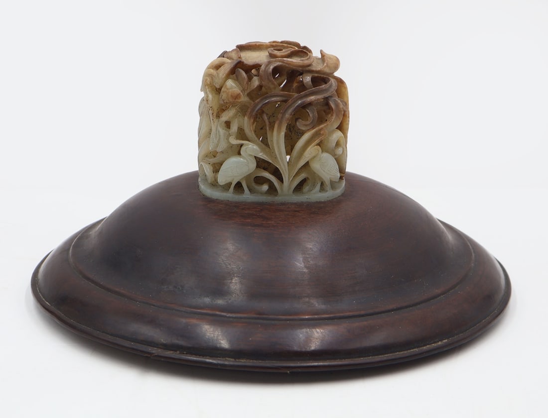 Chinese Highly Carved Celadon and Russet Jade (1 of 12)