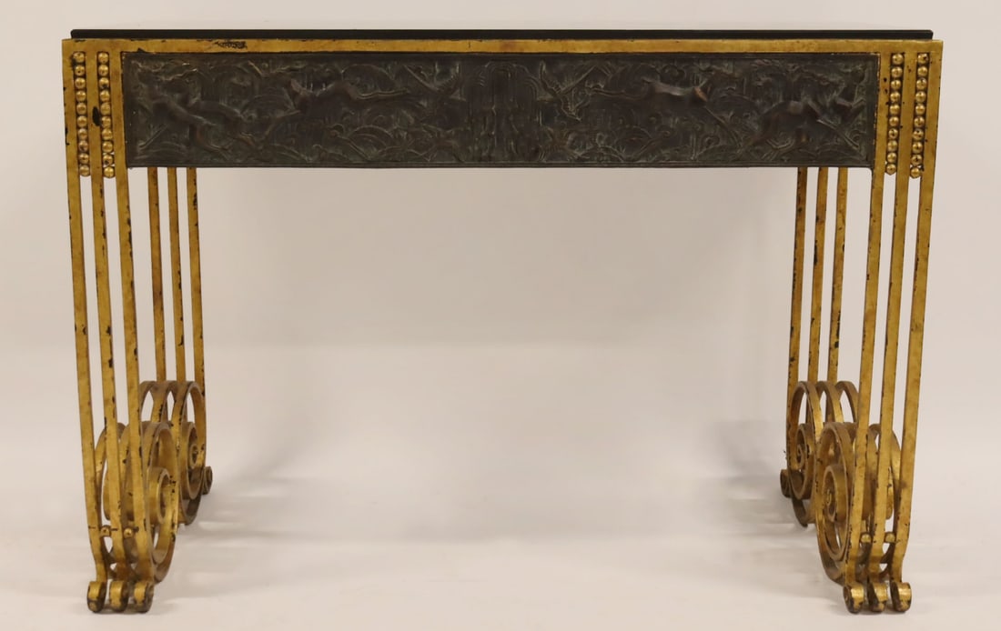 Fine Gilt Metal & Patinated Bronze Console. (1 of 15)