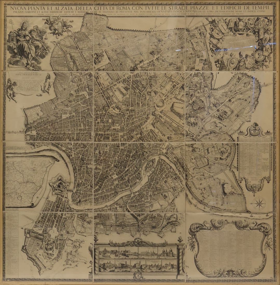 GIOVANNI BATTISTA FALDA (ITALIAN, 1643-1678). (1 of 3)