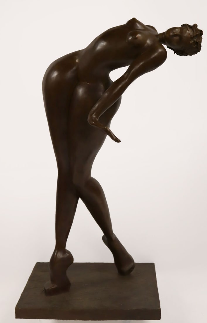 FRANCOISE ABRAHAM (French, B. 1962): "Innocence" original sculpture Resine by Francoise Abraham. Signed and # 3 of 8. From a Westchester County, NY estate. - Dimensions: 215cm, 84.5"H
