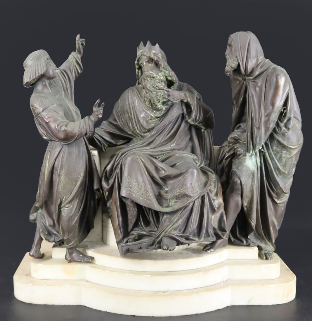 Antique Bronze and Marble Figural Sculpture. (1 of 20)