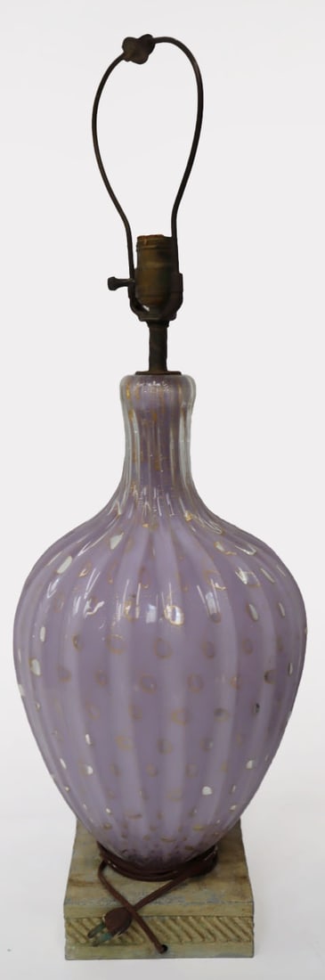 Midcentury Murano Glass Lamp. (1 of 3)