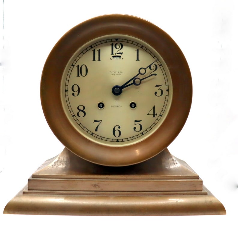 Tiffany & Co. NY Chelsea Ships Bell Clock. (1 of 14)
