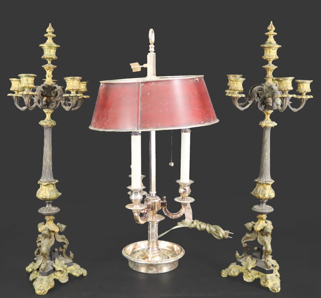 Ralph Lauren Silverplate Builloitte Lamp Together (1 of 10)