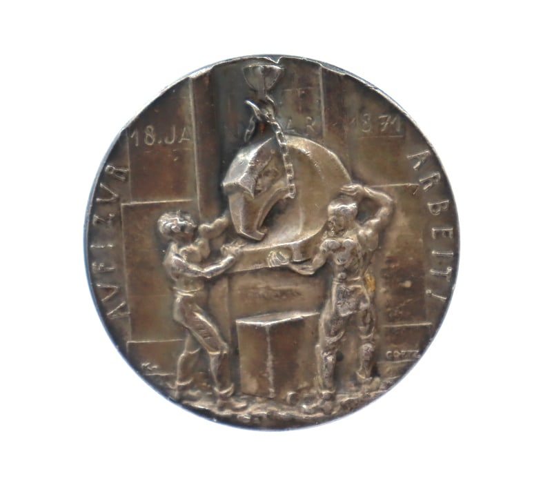 EXONUMIA. Karl Goetz Germany Reconstruction Silver (1 of 2)