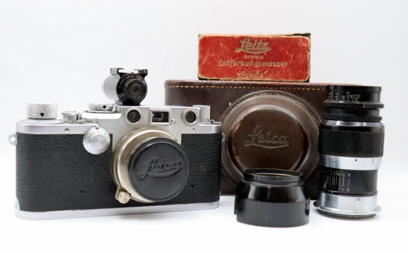 Leica IIIf with VIDEO Torpedo Finder and Lenses. (1 of 20)