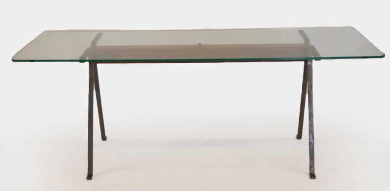 Osvaldo Borsani (Attrib.) Glass Top Dining Table. (1 of 5)