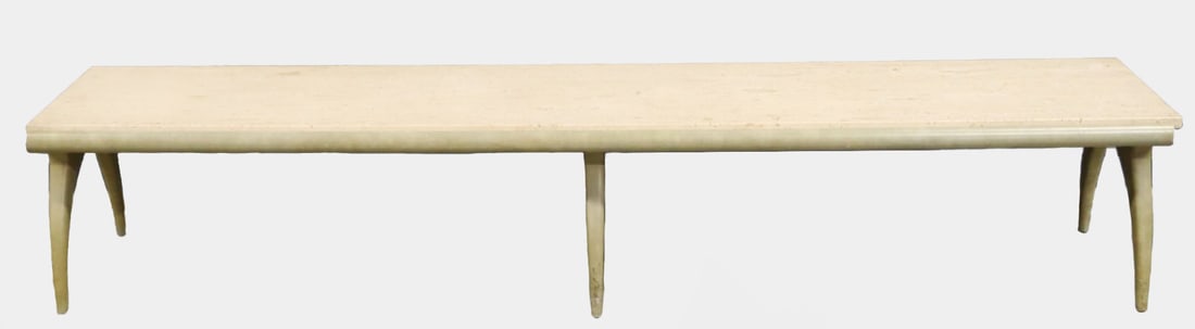 Bertha Schafer - Singer & Sons - Travertine Table (1 of 9)