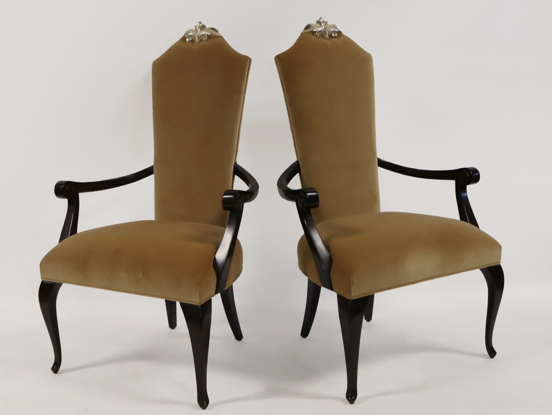 Christopher Guy Signed Pr Of Upholstered Arm (1 of 6)