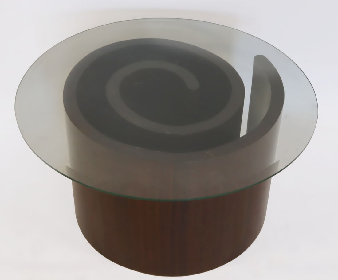 After Vladimir Kagan Snail Style Table. (1 of 3)
