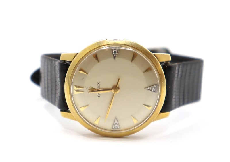 JEWELRY. Vintage Rolex 14kt Gold Watch. (1 of 14)