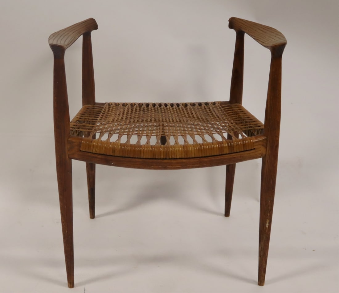 Midcentury Hans Wegner Caned Chair As / Is: From a NYC estate. - Dimensions: 28.5" h x 25" w x 18" d.