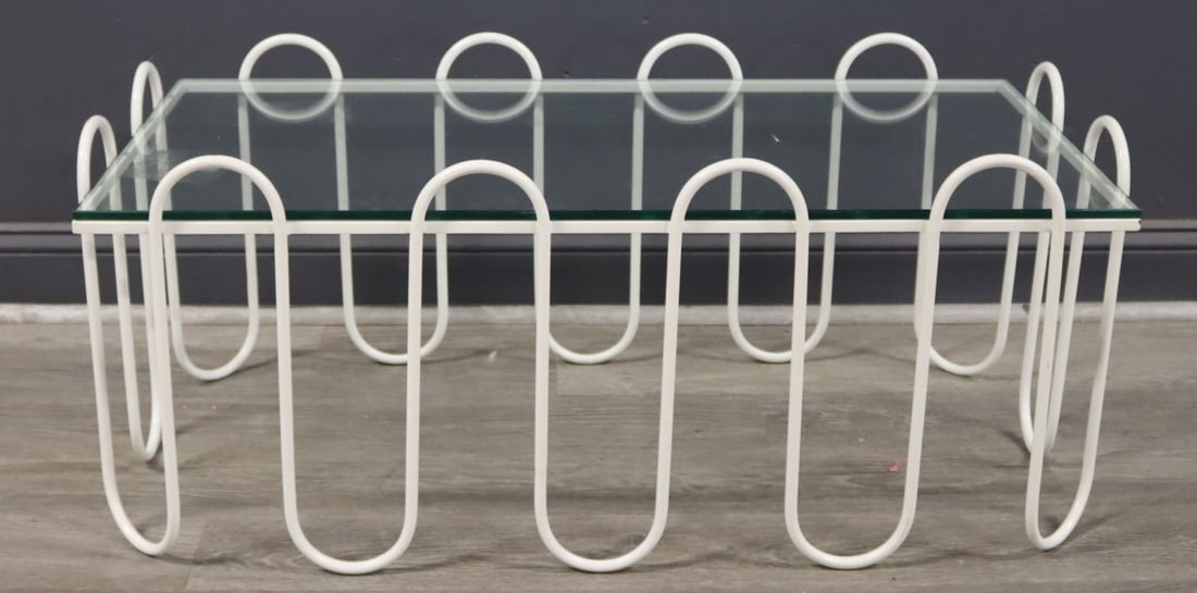 After Jean Royere Enameled Metal Coffee Table (1 of 5)