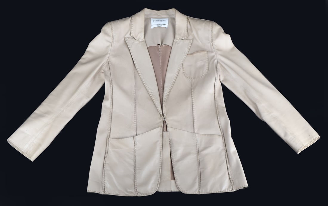 COUTURE. Yves Saint Laurent Leather Jacket. (1 of 6)