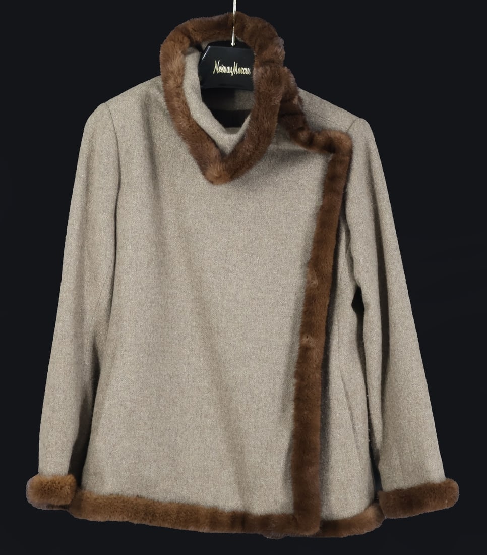 COUTURE. Fur Trimmed Jacket and Skirt Set. (1 of 7)