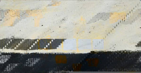 PAUL MANES (AMERICAN, B. 1948).: 'Perugia', 1988. Oil and mixed media on canvas. Verso: titled and signed. Verso: Camillos Kouros Gallery label with Artist name, title, year, medium, and dimensions. From a Central Park West, NYC esta