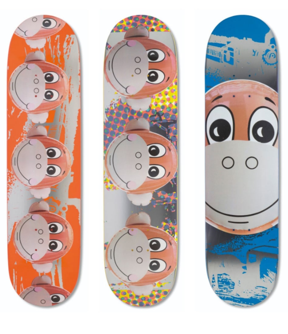 JEFF KOONS & X SUPREME SKATEBOARD DECKS. (1 of 8)