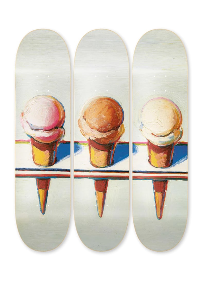 WAYNE THIEBAUD & THE SKATEROOM SKATEBOARD DECKS. (1 of 6)