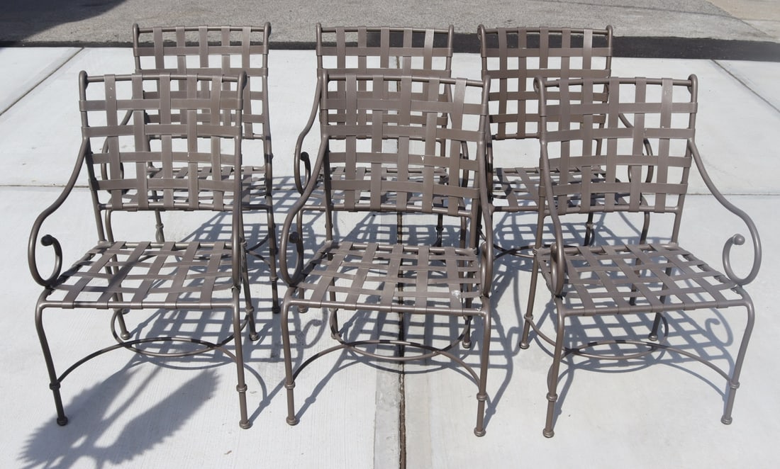 After BROWN JORDAN, 6 Chairs. (1 of 4)