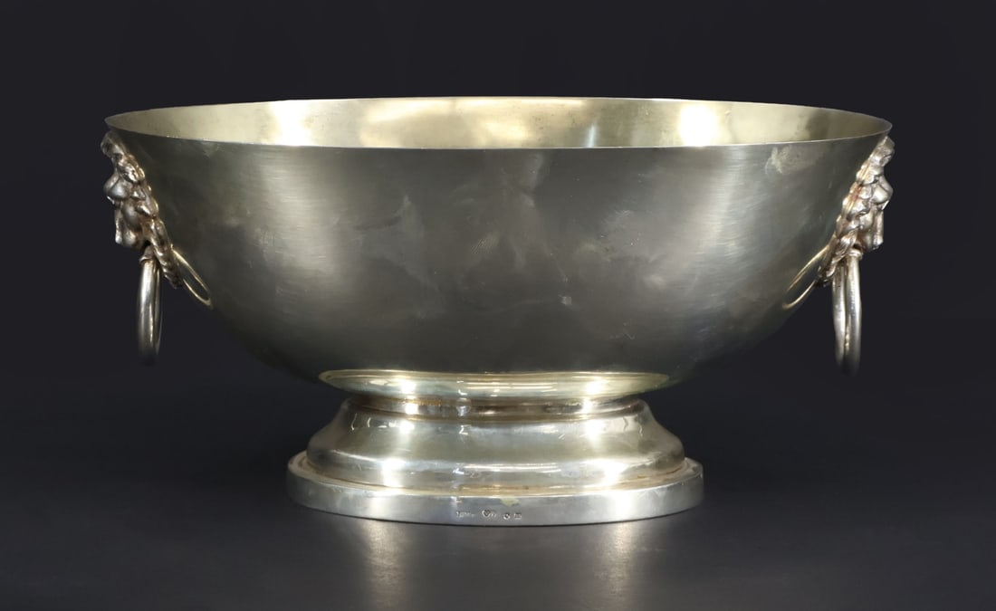 SILVER. Signed Swedish Silver Pedestal Bowl. (1 of 9)